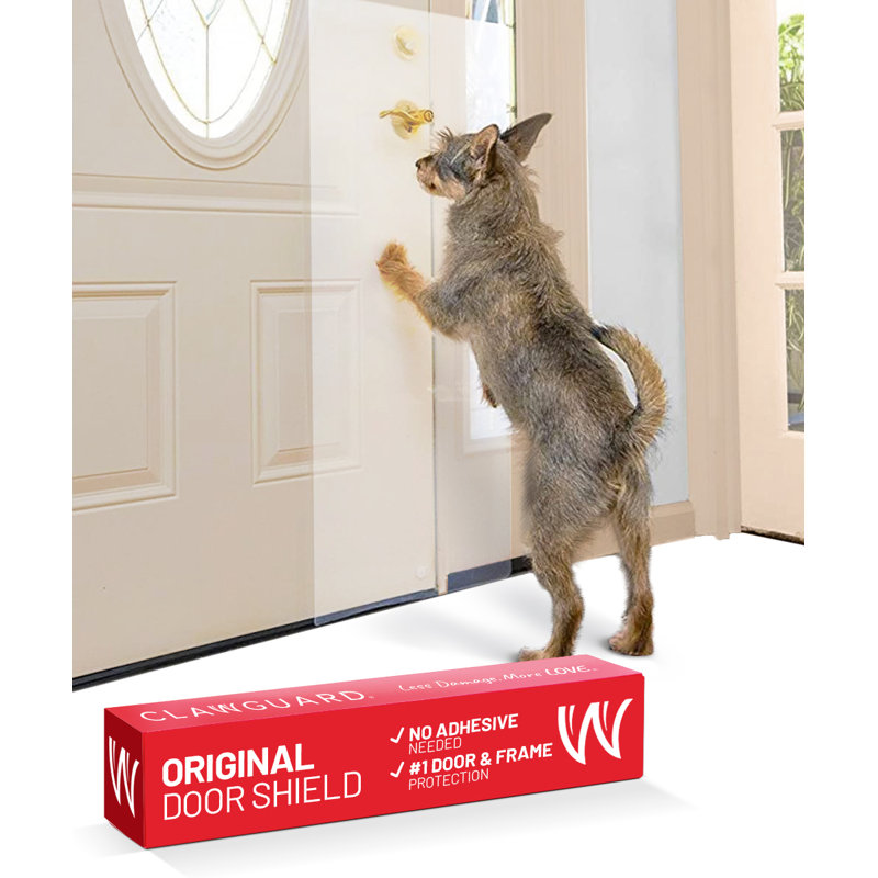 CLAWGUARD Door and Door Frame Scratch Shield Installation Pet Door